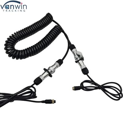 Cable de remorque imperméable à 4 broches 12V Caméra électronique filaire pour camions à double roue bus tracteur caméras de vue arrière
