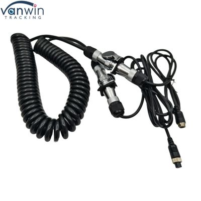 Cable de remorque imperméable à 4 broches 12V Caméra électronique filaire pour camions à double roue bus tracteur caméras de vue arrière
