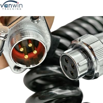 Cable de remorque imperméable à 4 broches 12V Caméra électronique filaire pour camions à double roue bus tracteur caméras de vue arrière