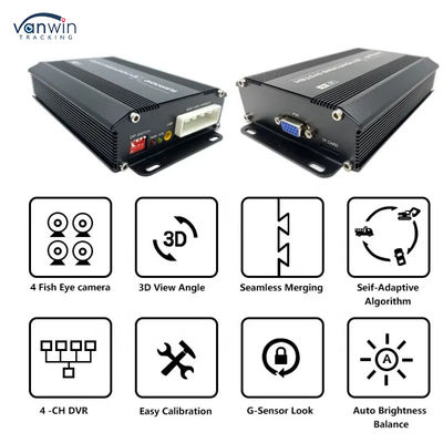 Caméra de stationnement 3D HD 1080P 360 pour voiture, caméra d'avertissement de recul pour camion, caméra 360 degrés pour voiture, vue d'oiseau du système de sécurité