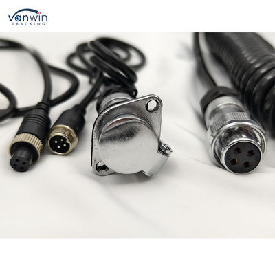 12V câble électronique de caméra pour camion bus tracteur caméras de vue arrière Matériau de contact de cuivre Niveau de protection IP68