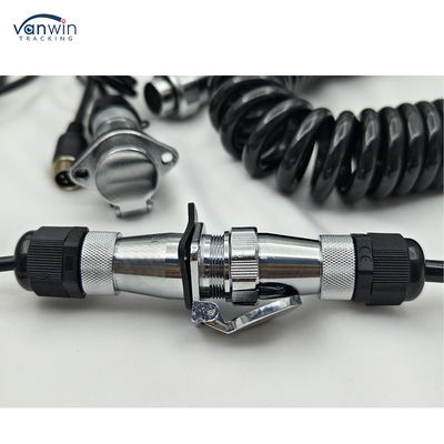 12V câble électronique de caméra pour camion bus tracteur caméras de vue arrière Matériau de contact de cuivre Niveau de protection IP68