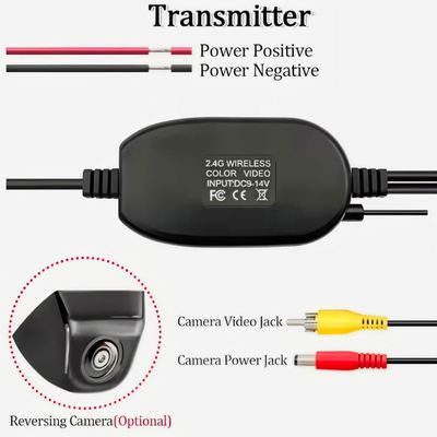 Transmetteur sans fil de voiture récepteur de signal stable et image pour la vue arrière caméra arrière