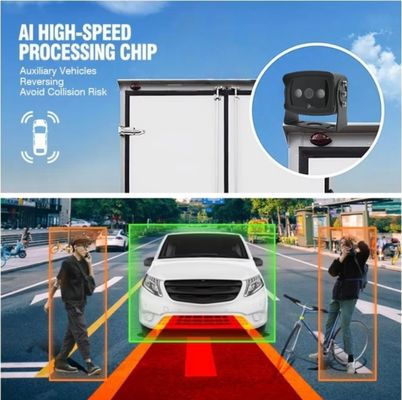 1080P BSD Caméra arrière de voiture Algoritme intégré Caméra de détection de point mort Détection de véhicule piéton