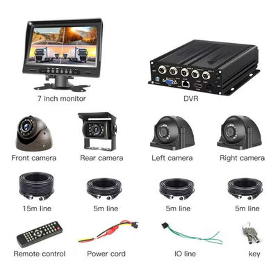 DVR mobile 1080P 4CH avec carte SIM 4G Wifi GPS Vidéo Véhicule Camion CCTV Système de caméra DVR