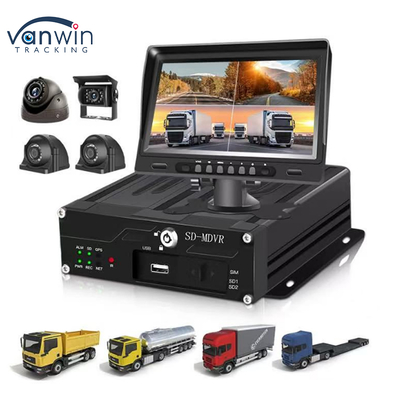 Enregistreur MDVR de véhicule 4G WiFi GPS, DVR de camion HD 4 canaux 1080P avec vision nocturne, détection de mouvement et suivi en temps réel