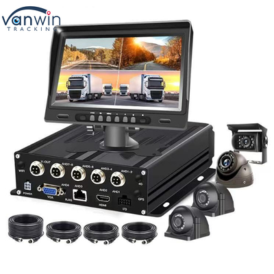 Enregistreur vidéo numérique 1080P 4CH MDVR avec carte SIM 4G WiFi GPS Vidéo Véhicule Camion Système de caméra CCTV DVR