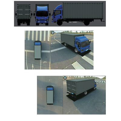 Système d'image à vue d'oiseau à 360 degrés 1080P AI Intelligent Caméra panoramique 3D Surround 4 Caméra latérale Détection de l'enregistreur de conduite