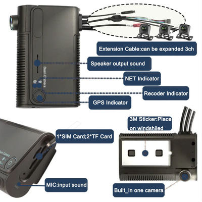 Nouveau produit - Enregistreur de conduite Full HD 1080P 1 à 4 canaux Système de positionnement mondial