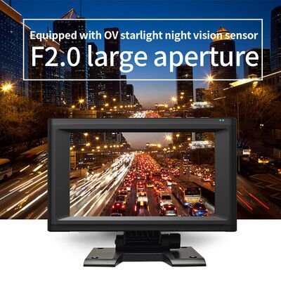 Enregistreur vidéo à écran tactile de 7 pouces avec surveillance panoramique à quatre canaux et système de détection du point mort