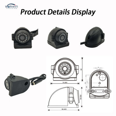 Kit de caméra de tableau de bord AI 24V 4CH, caméra de sécurité DVR avec DMS ADAS BSD, caméra latérale pour camion/Bus
