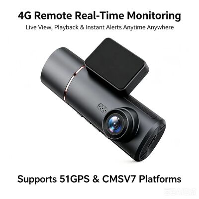 3 canaux AI 4G Dash Camera 4K à l'avant, ADAS et DMS, suivi GPS, moniteur de stationnement 24 heures sur 24, 7 jours sur 7