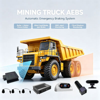Système de freinage d'urgence AEBS pour camion minier, avertisseur d'angle mort avant et arrière BSD, surveillance de la fatigue du conducteur DMS