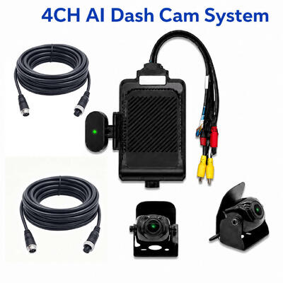4 canaux AI Fleet Dash Cam 1080P ADAS DMS MDVR Système avec WiFi GPS 4G pour les voitures Taxis camions Bus