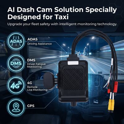 4 canaux AI Fleet Dash Cam 1080P ADAS DMS MDVR Système avec WiFi GPS 4G pour les voitures Taxis camions Bus