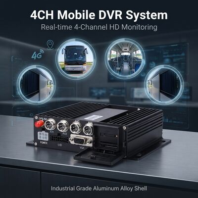 4 canaux DVR mobile avec GPS Tracker et 1080P Caméra de voiture pour le système de sécurité des bus