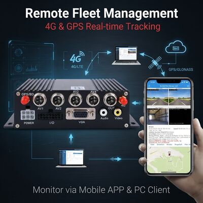 4 canaux DVR mobile avec GPS Tracker et 1080P Caméra de voiture pour le système de sécurité des bus