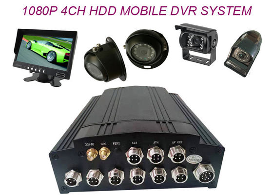 4 télévision en circuit fermé mobile MDVR 2TB HDD de la Manche 1080P HD DVR enregistrant GPS 4G pour le camion/taxi/autobus