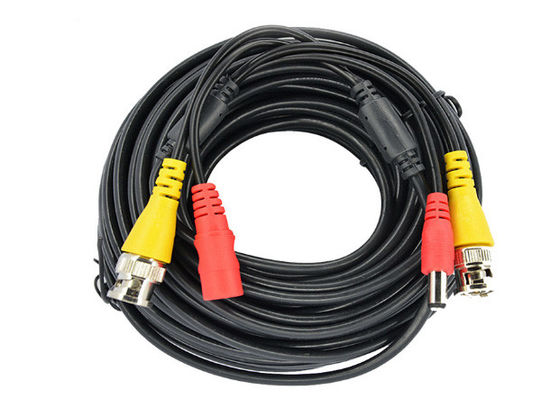 Câble d'extension de caméra de télévision en circuit fermé de C.C 4GHz 30m de la veste de PVC BNC