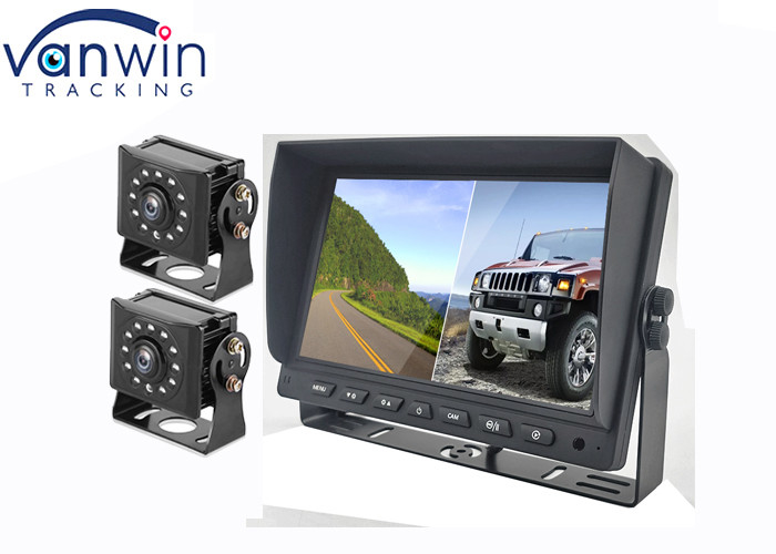 7' 9' 10' 2 Splits affichage de voiture AHD TFT moniteur de voiture pour l'enregistrement vidéo 2 canaux