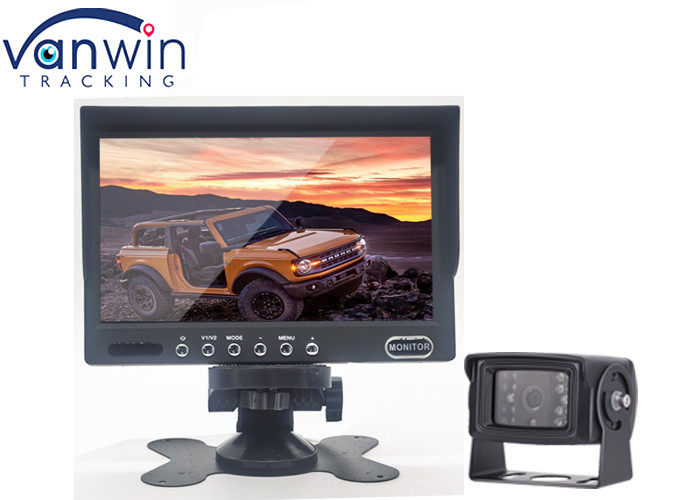 Véhicule de 7 pouces sur l'entrée-vidéo de secours de Digital TFT LCD 2 de moniteur de tiret pour la caméra de Mdvr