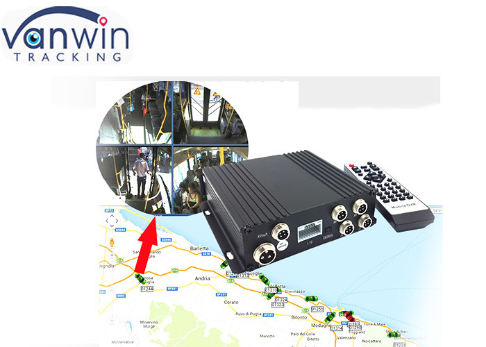AHD 1080P 4G GPS SD Enregistreur de données de déplacement des véhicules de bus Avec Wifi Système de comptage des personnes de surveillance du niveau de carburant