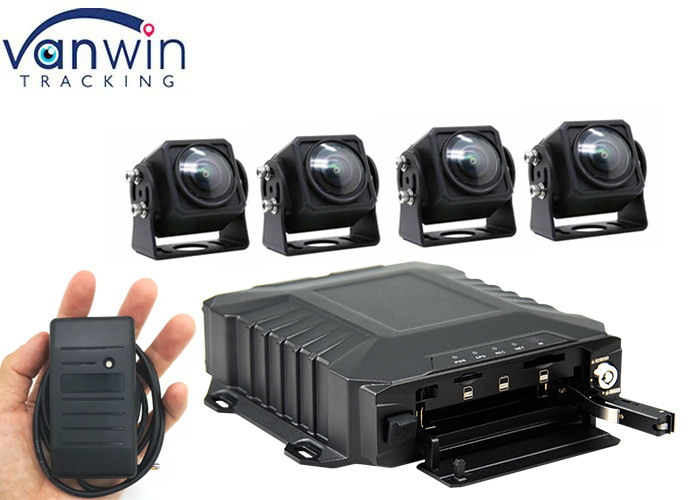 3g / 4g Wifi HDD Suivi 4/8 canaux kits de DVR mobiles avec RFID Pour les taxis Les camions Les voitures Les bus