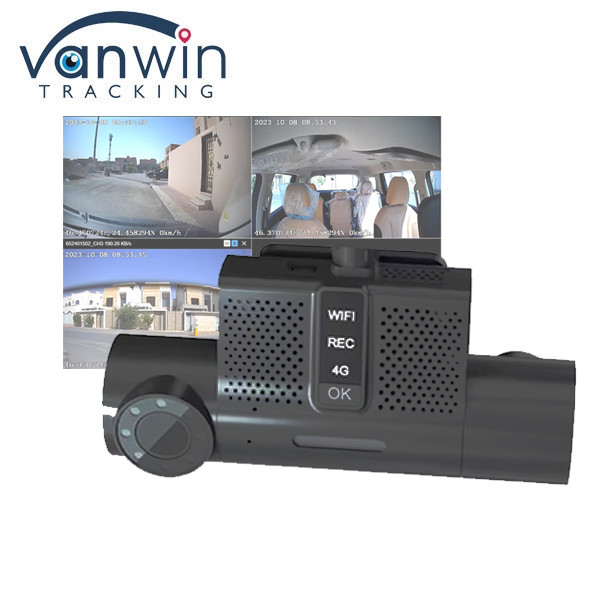 Boîte noire de voiture portable 2CH mini taille avec fonction GPS 3G / 4G WIFI pour taxi