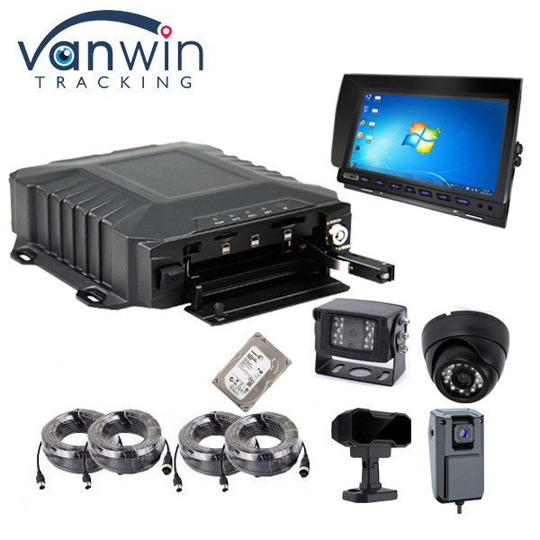 DVR mobile fonctionnel 4 canaux avec Dashcam 4G GPS WIFI pour le taxi / bus