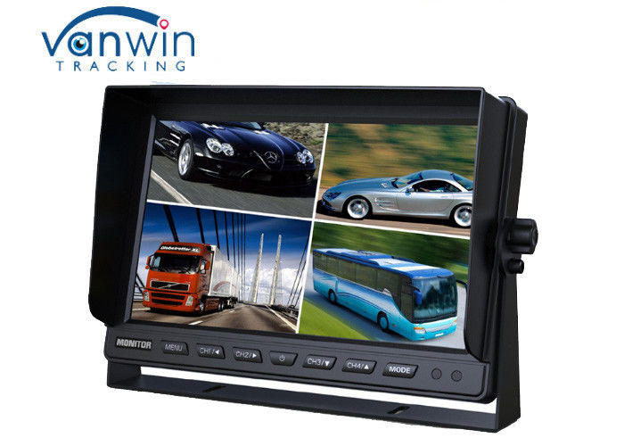 Moniteur LCD couleur 24V Van TFT pour voiture Moniteur LCD de 10,1 pouces avec entrée vidéo 4 canaux