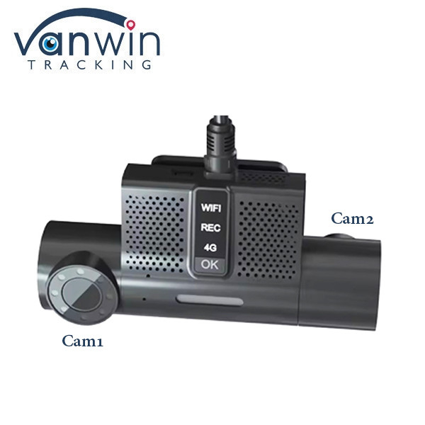 2CH plateforme gratuite Dash Cam DVR mobile 4G GPS MDVR avec angle vertical de 180 degrés