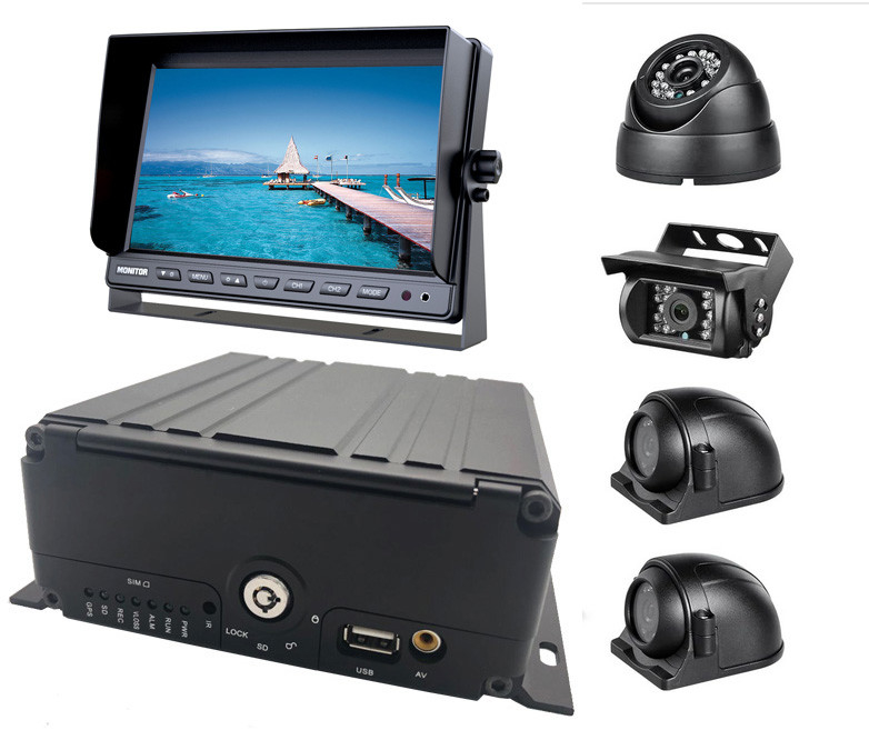 Système de DVR mobile 4 canaux 1080P H.265 HDD AHD Véhicule DVR vidéo de voiture pour pour camion Bus Camper Van