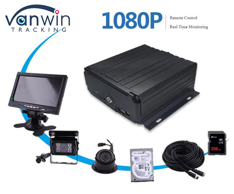 Disque dur à 8 canaux carte SD DVR mobile H.264 MDVR de voiture pour la surveillance de la sécurité des véhicules
