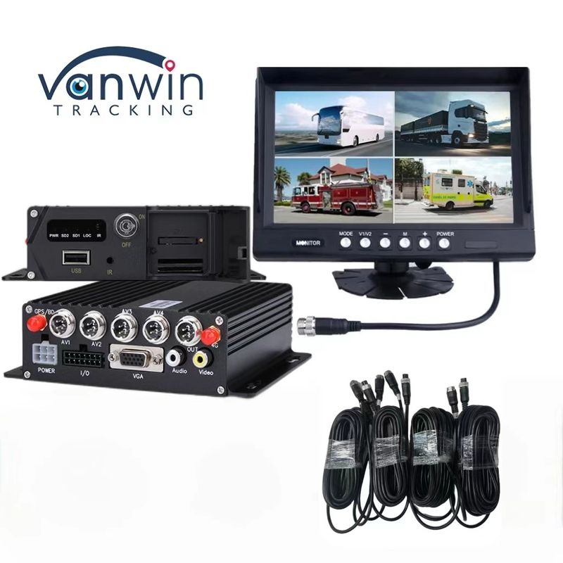 Smart 4CH/8CH H.265 SD 1080P DVR mobile pour la recherche vidéo et la plage de température -20C à 70C