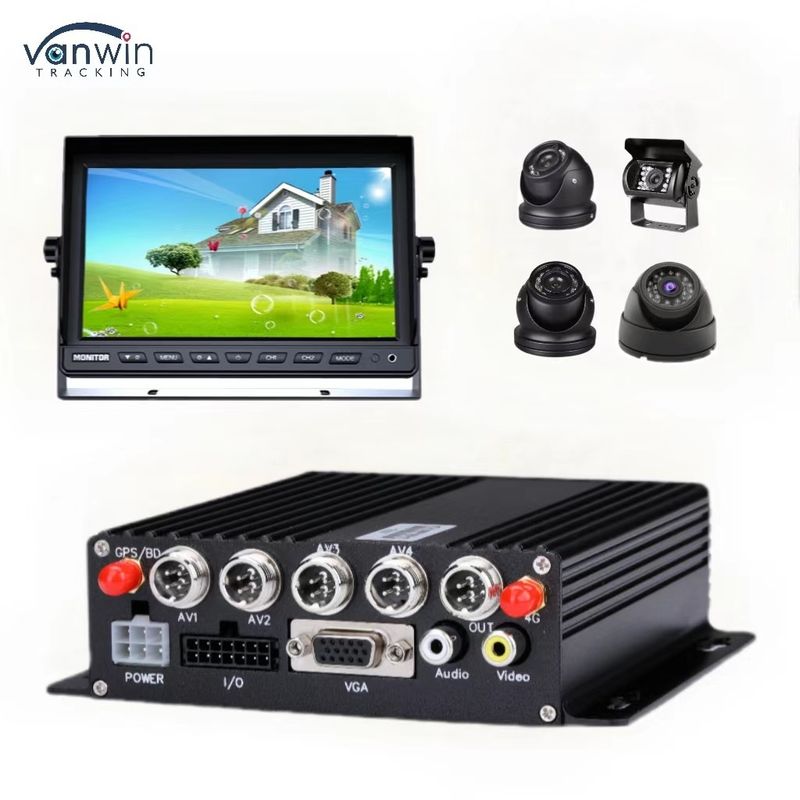 DC 12V 36V H.265 4CH HD 1080P Enregistreur de caméra de bord pour voiture mobile avec transfert sans fil