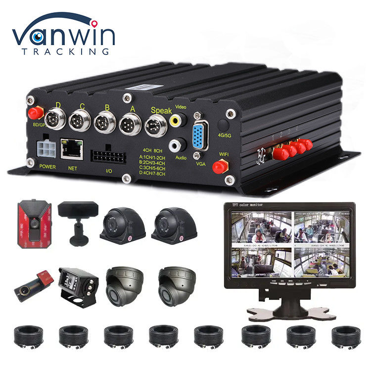 Enregistreur de voiture 4CH avec GPS DVR 1080p