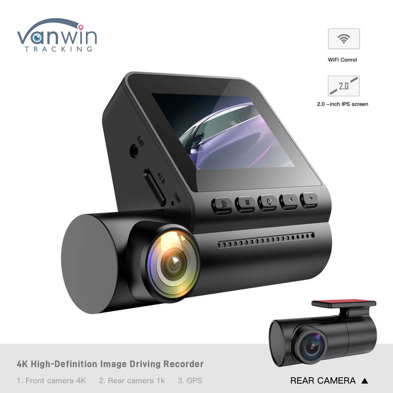 Enregistreur d'image de conduite haute définition 4K 1080P Support WiFi GPS Caméra d'enregistrement de taxi
