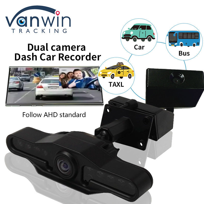 2 caméras objectif 2,9 pouces AHD Dash Cam Recorder avec Super grand angle double objectif enregistreur vidéo