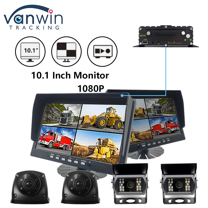 10.1 pouces IPS Sécurité TFT Moniteur de voiture HD 1080P Affichage pour camion Caméra de véhicule de bus
