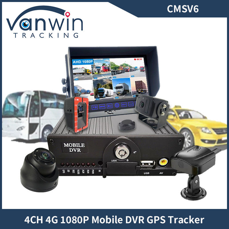 4CH double carte SD GPS MDVR caméra avec 4G WiFi mobile DVR système de sécurité de bus scolaire