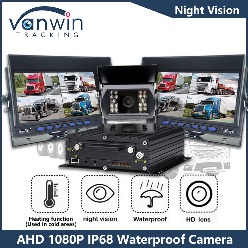 1080P AHD IP68 Caméra de surveillance de voiture IR de vision nocturne Caméra de véhicule pour bus