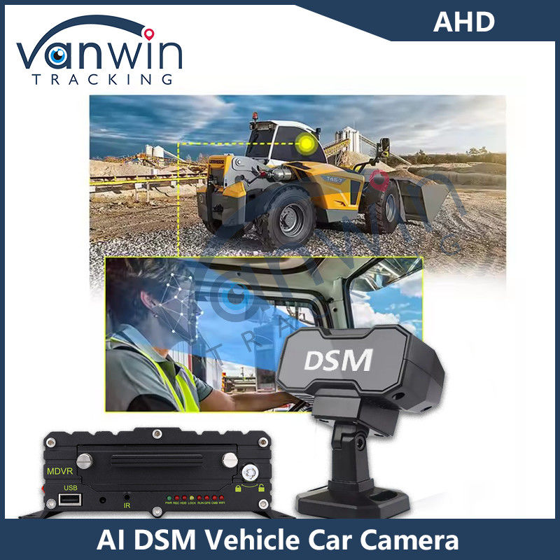 DMS 4G GPS Full HD Surveillance du camion Caméra de fatigue Anti-sommeil Matériel de sécurité du conducteur