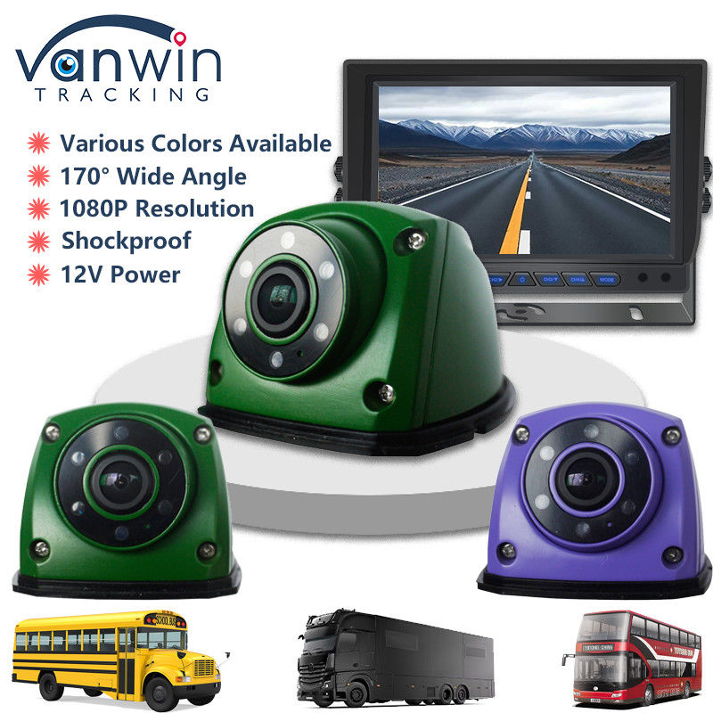 IP69 1080P Caméra de voiture AHD Caméra latérale avec 6pcs de lumières IR Super Caméra de vision nocturne