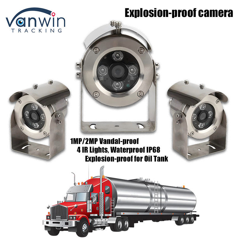 IP68 Caméra anti-explosion à l'apparence métallique avec fonction anti-corrosion pour navire-citerne