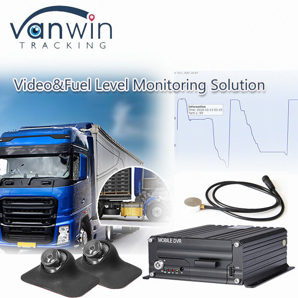 5G 4CH Full HD Mobile DVR en direct avec surveillance GPS du niveau de carburant CCTV du véhicule