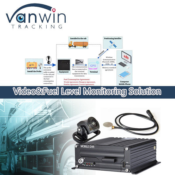4G sans fil DVR mobile mesureur de niveau d'huile Diesel Fuel Tank Level Monitoring Sensor Pour les camions