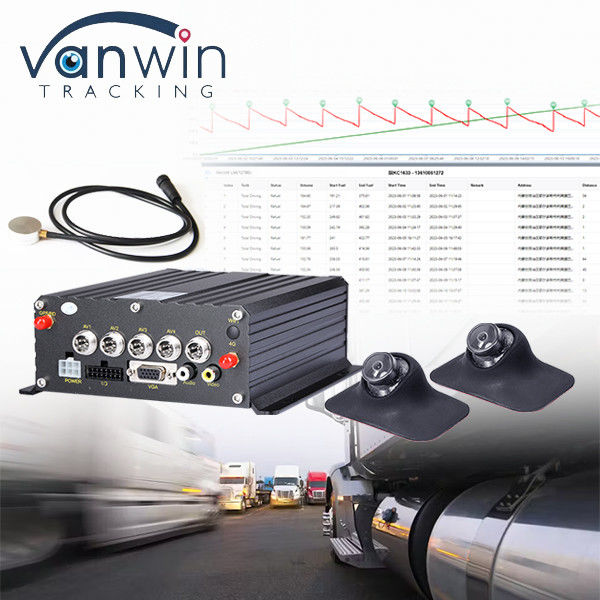 Facile Intall Véhicule Cctv MDVR Ultrasons Fuel Oil Diesel Niveau de liquide de surveillance de surveillance du parc
