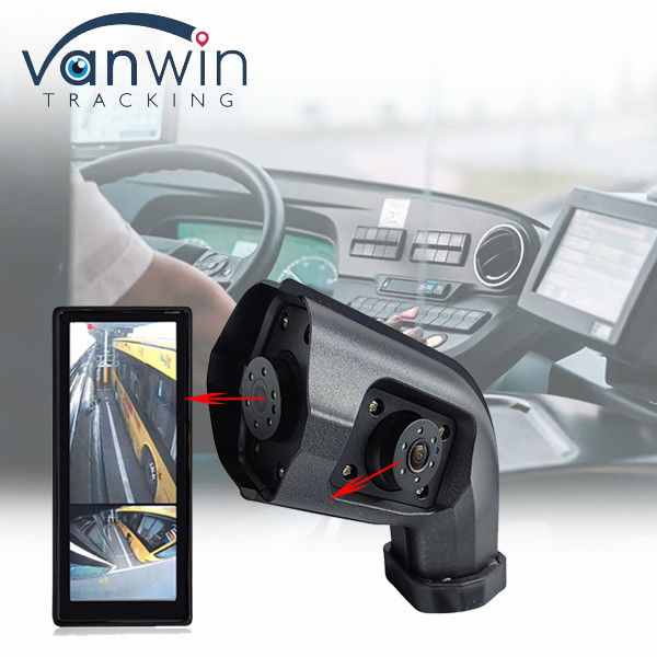 AHD 1080P DVR imperméable à l'eau 12,3 pouces avant arrière de l'espace aveugle Moniteur de voiture avec caméra de vue arrière de vue latérale