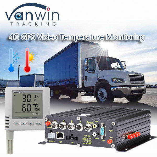 Système de surveillance de la température des camions congélateurs 4G Voiture GPS MDVR tout en une solution