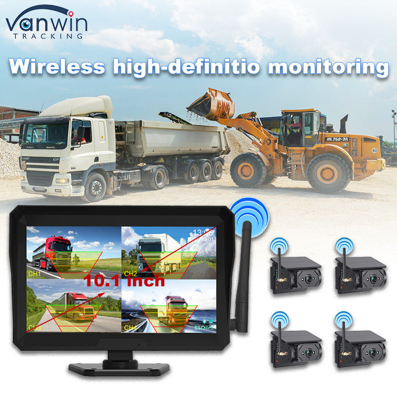 10.1 pouces Moniteur de voiture Énergie solaire Surveillance sans fil Système de vidéosurveillance